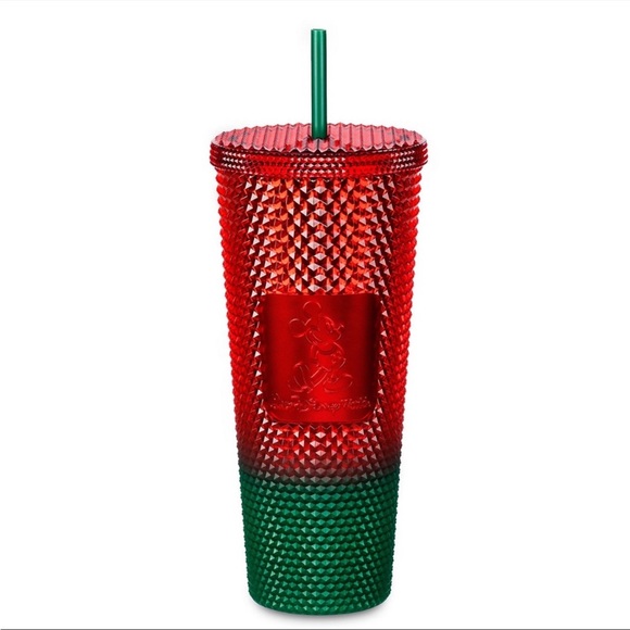 Mickey Mouse Christmas Starbucks Red Green Ombre Tumbler Walt Disney World, NWT - Picture 1 of 14